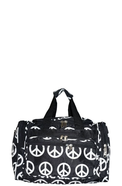 Printed Duffle Bag-T16-607-BW